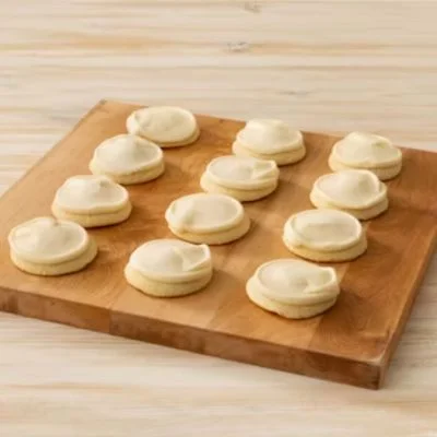 Mini Round Buttercream Frosted Cookie (Dozen)